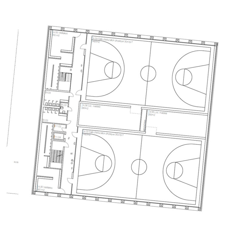 Salle de gymnastique 1er étage