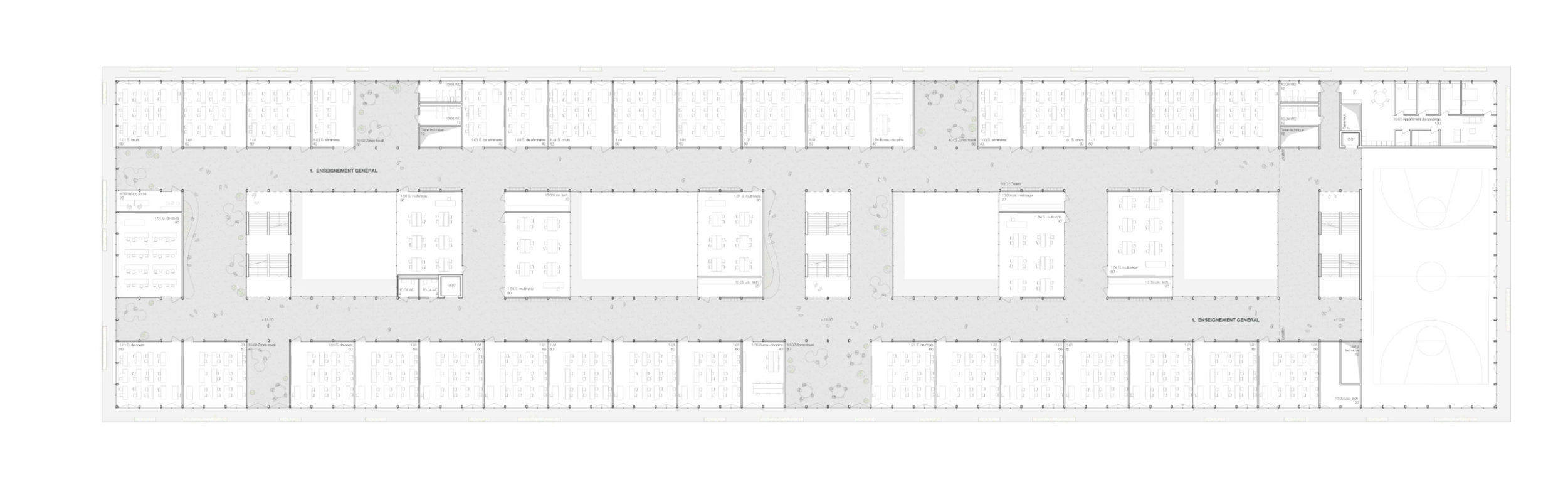 Plan du 3ème étage