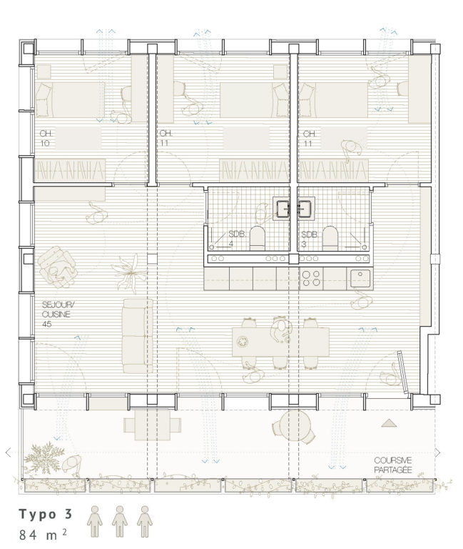 Typologie 3 - logements pour étudiants