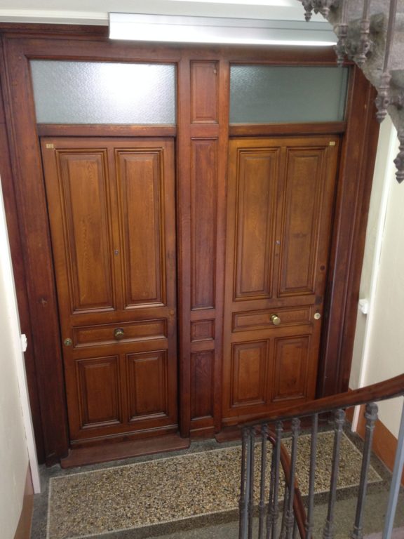 Après les travaux, les portes palières